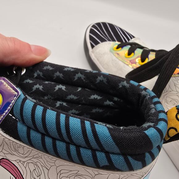 Disney Nightmare Before Christmas Jack & Sally holographic high top shoe women 9 - Picture 10 of 12